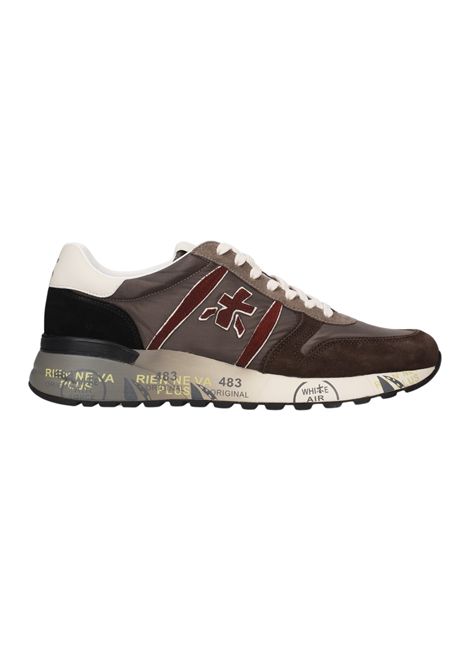 Premiata Lander 8657 Sneaker in Nylon and Suede Grey Men's PREMIATA |  | LANDER VAR8657